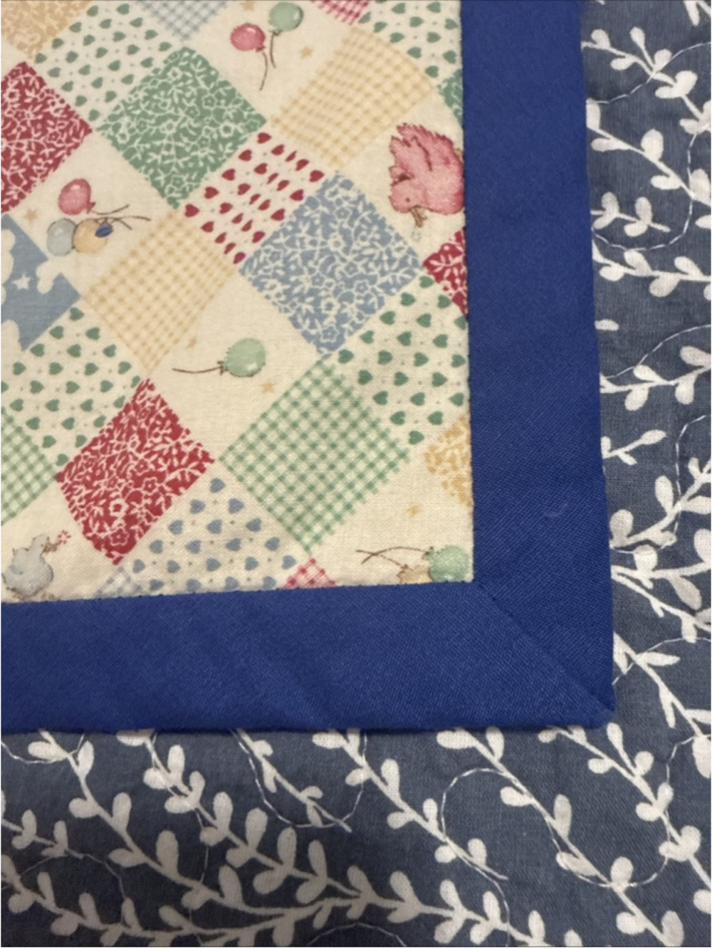 VTG Handmade Baby Blanket Double Sided - Picture 6 of 7